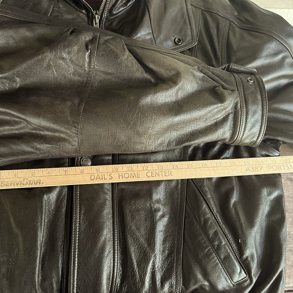 Wilsons Soft Leather Mens Motorcycle Jacket Sz XL Zip Out Thinsulate Ultra Liner - Picture 14 of 16